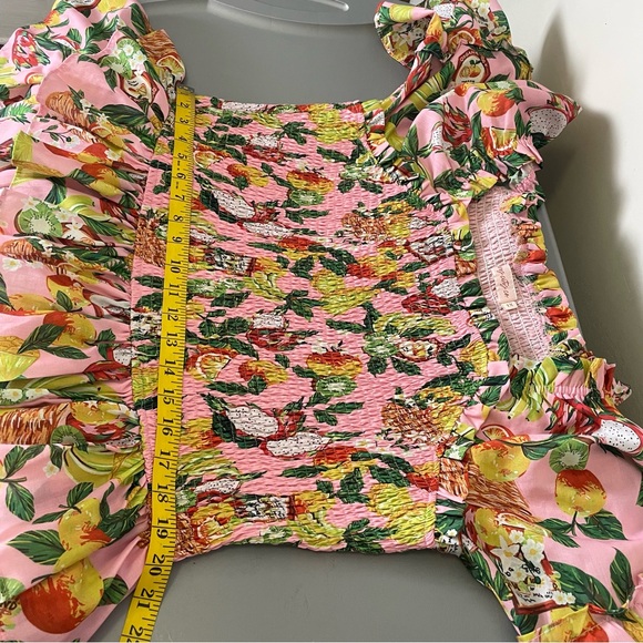 Ivy City Co Harmony Dress Women’s 1X Tropical Paradise Ruffle Tiered Colorful - Picture 11 of 14